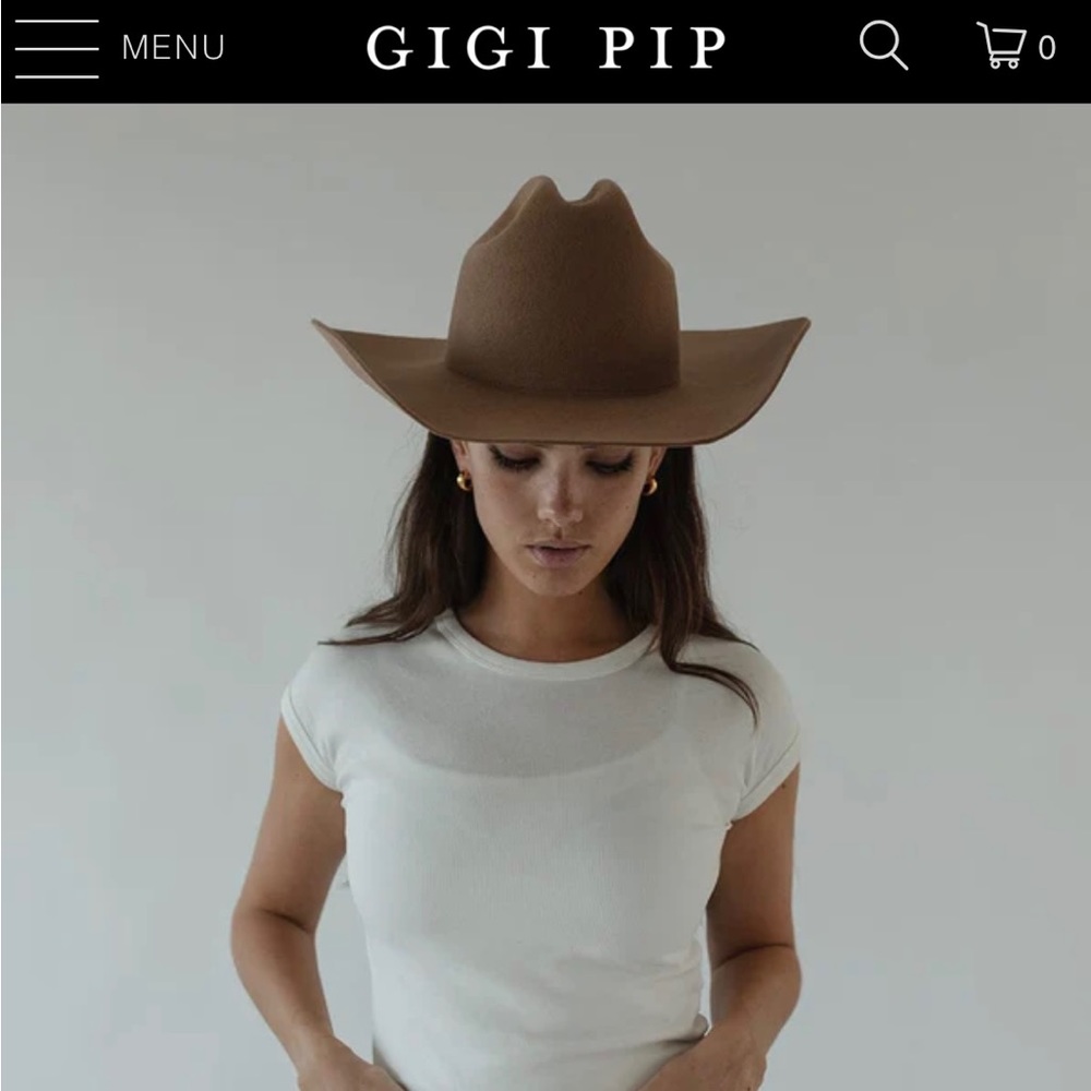 GIGI PIP TEDDY CATTLEMAN hat in color brown